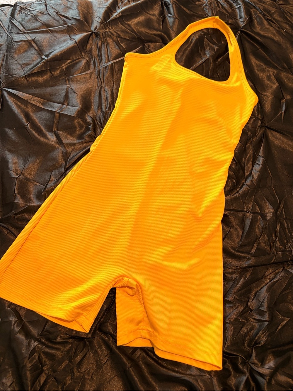 Women’s Yellow halter Romper - Sleek One-Piece Jumpsuit